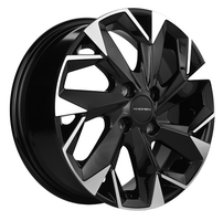 Khomen KHW1508 Black-FP 4*100 6xR15 ET46 DIA54.1